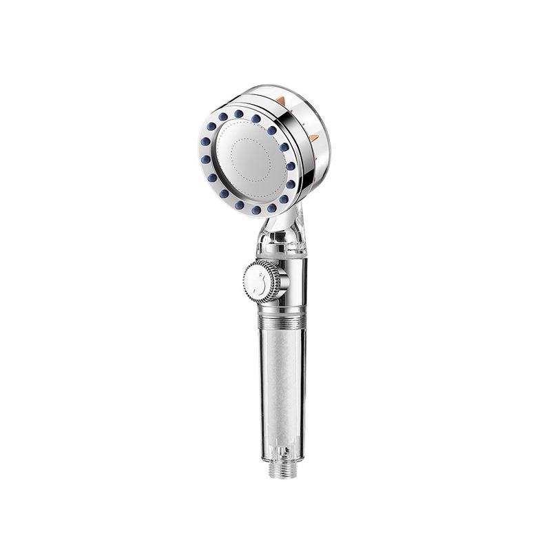 Contemporary Handheld Supercharged Shower Head Round Turbo Spray Head