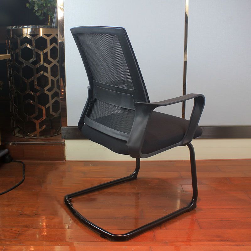 18 Wide Contemporary Office Chair Black Breathable AirGrid Desk Chair