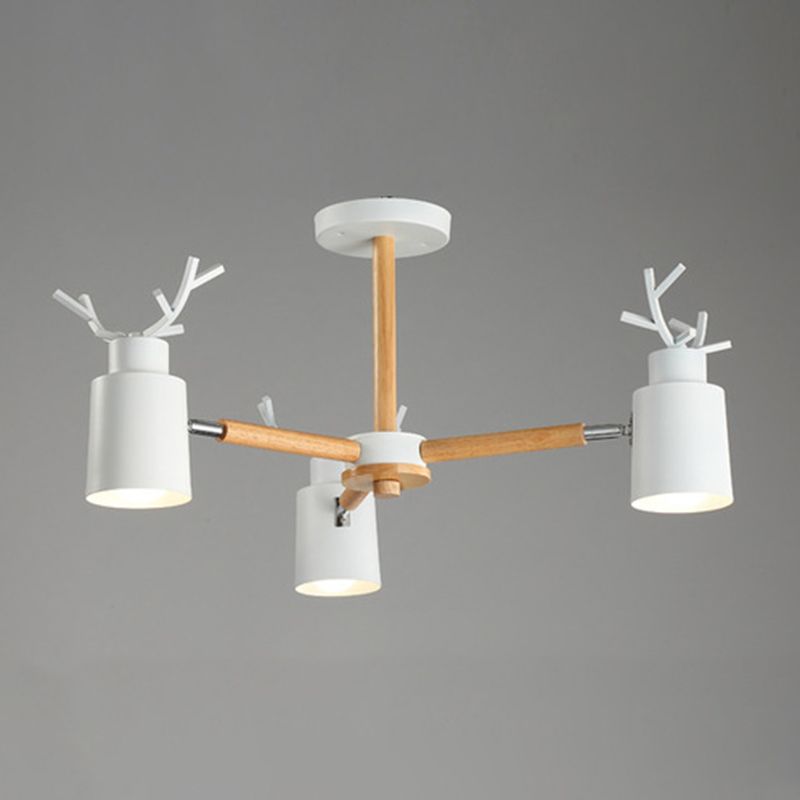 Antler Shape Pendant Chandeliers Modern Wood Hanging Chandeliers