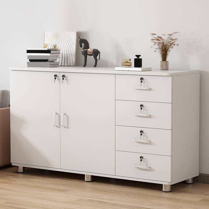 Nordic Style Cabinet Wood with Lock and Storage Lateral File Cabinet