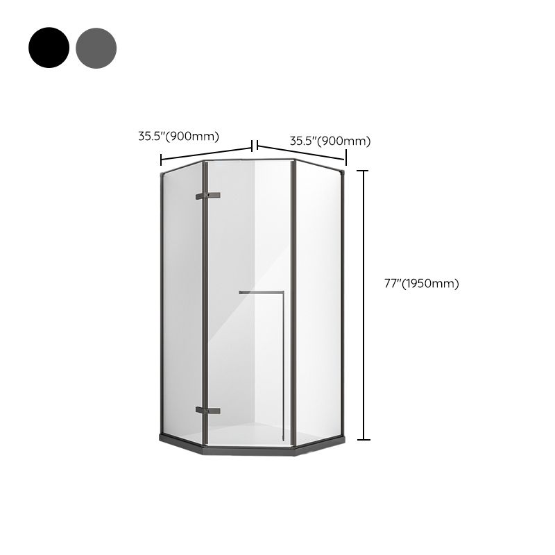 Framed Tempered Shower Doors Hinged Tempered Shower Bath Door