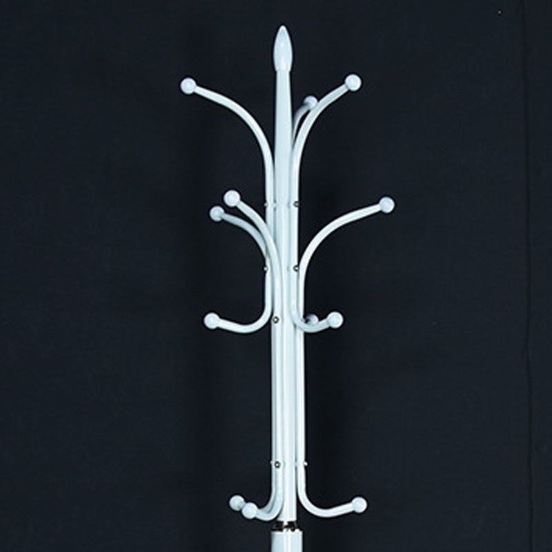 Modern Coat Rack Metal Free Standing No Distressed 9 Hooks Hall Stand