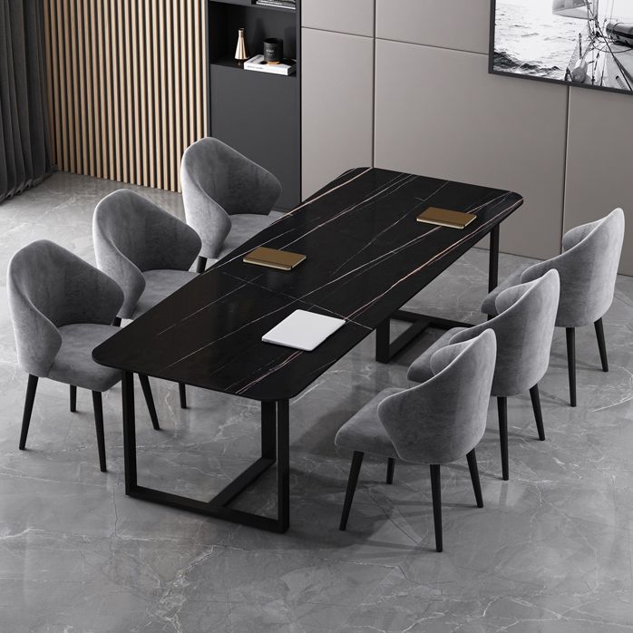 Sintered Stone Meeting Table Industrial Working Table for Office