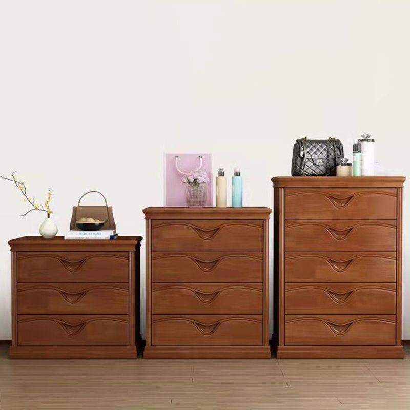 Brown 16.14" Wide Modern Accent Chest Wooden Chest with Drawers