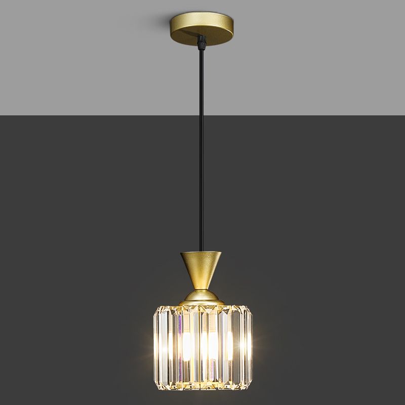 Crystal Hanging Light Modern Style Pendant Lighting Fixture for Dining Room