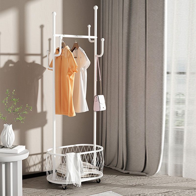 Glam Hall Stand Metal Shelving Hooks Included No Distressing Free Standing Rack Metal