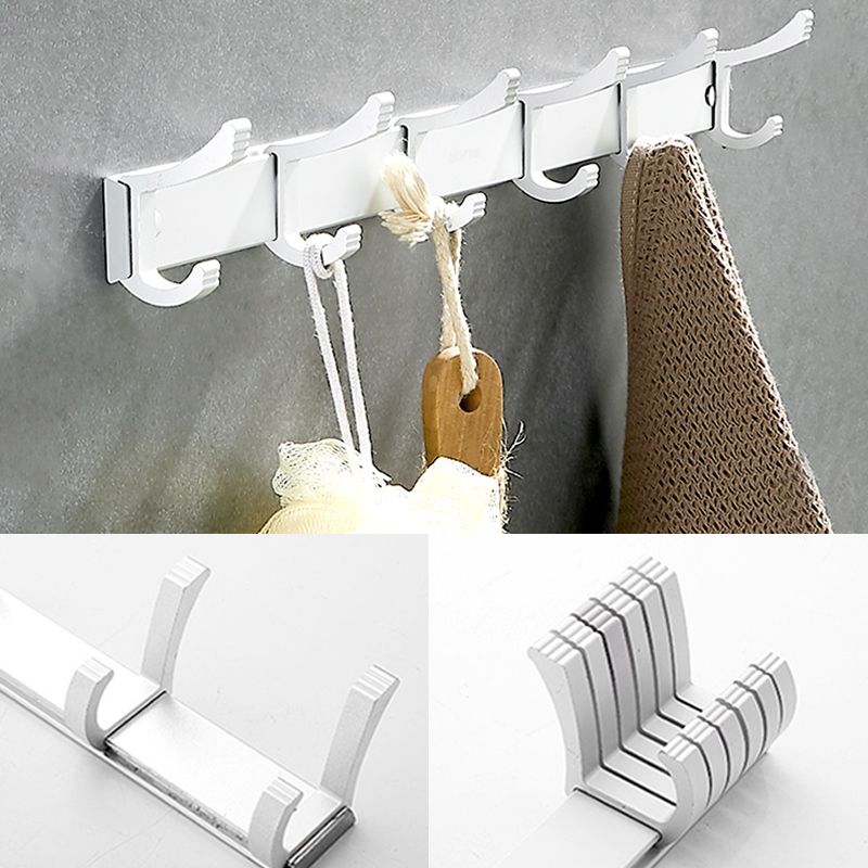 Contemporary Bathroom Accessories Hardware Set in Metal with Soap Dish