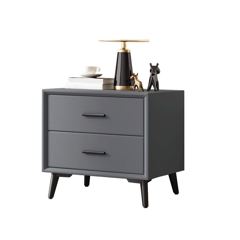 Contemporary Accent Table Nightstand Drawer Storage Nightstand