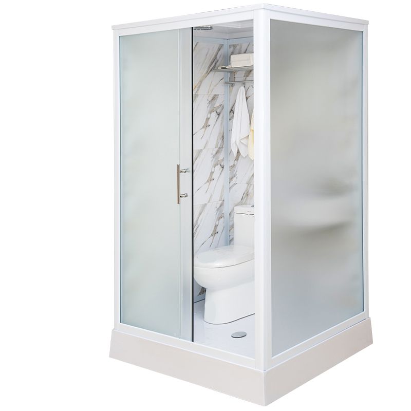 Framed Tempered Glass Shower Enclosure with Pedestal Full-Framed Shower Enclosure