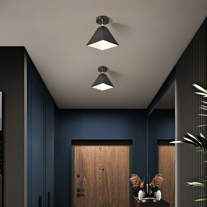 Nordic Flush Mount Ceiling Light Macaron LED Ceiling Lamp for Corridor Balcony