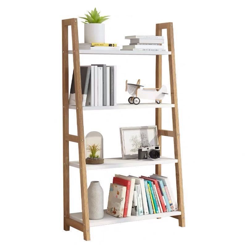 Contemporary Style Bookshelf Open Back Bookcase for Study Room and Office