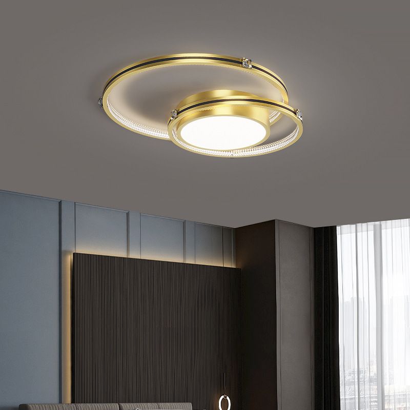 Modern Style Flush Mount 3-Lights Acrylic Ceiling Light for Living Room