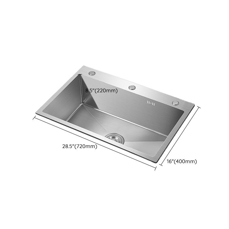 Classic Style Kitchen Sink Noise-cancelling Design Stainless Steel Kitchen Sink