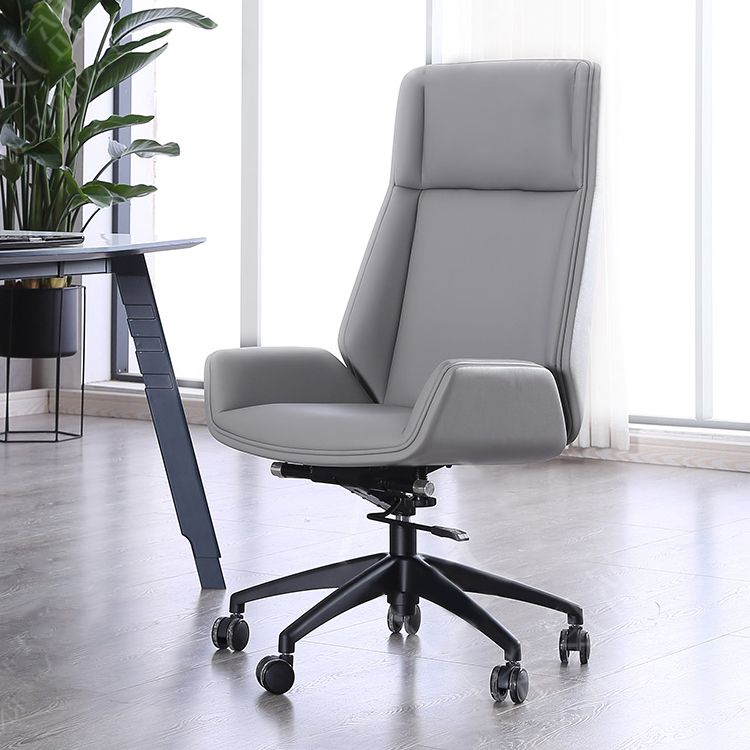 Contemporary Executive Ofiice Chair with Chrome Frame Armless Computer Desk Chair