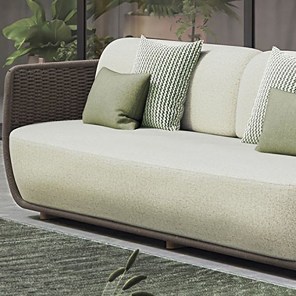 Rattan Patio Sofa Contemporary Minimalist Villa Outdoor Patio Sofa