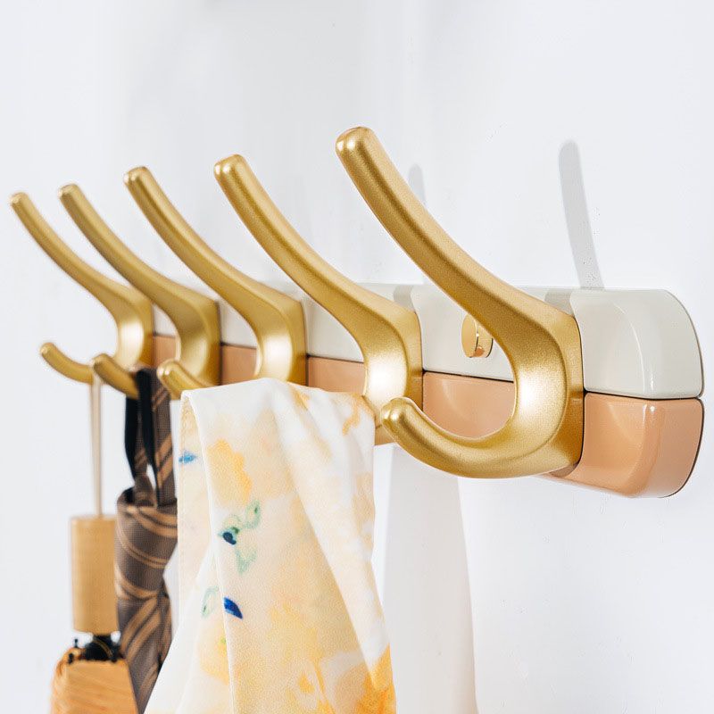 Metal and Wood Coat Hanger Modern Minimalist Home Wall Hanging Coat Rack