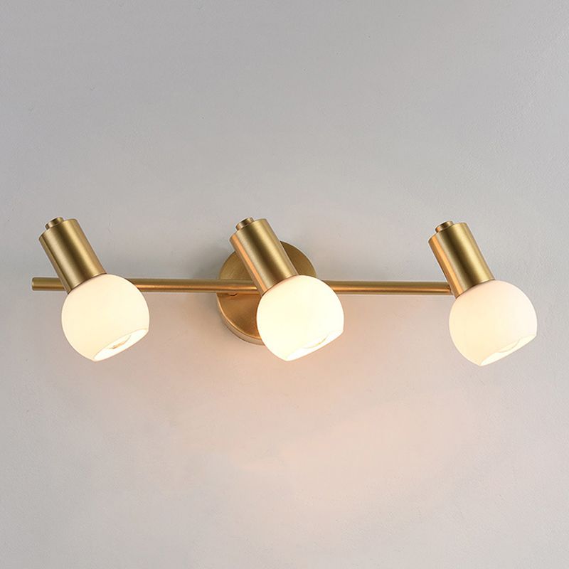 Contemporary Metal Vanity Lighting Golden Bath Bar Light for Bathroom