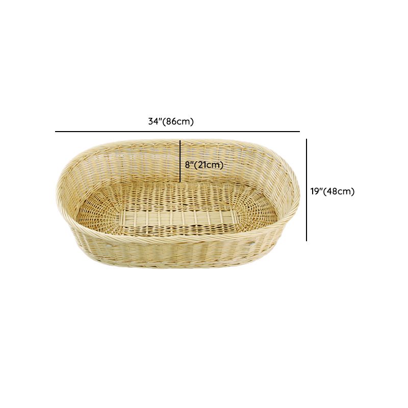 Portable Wicker Moses Basket Natural Oval Moses Basket for Baby and Newborn