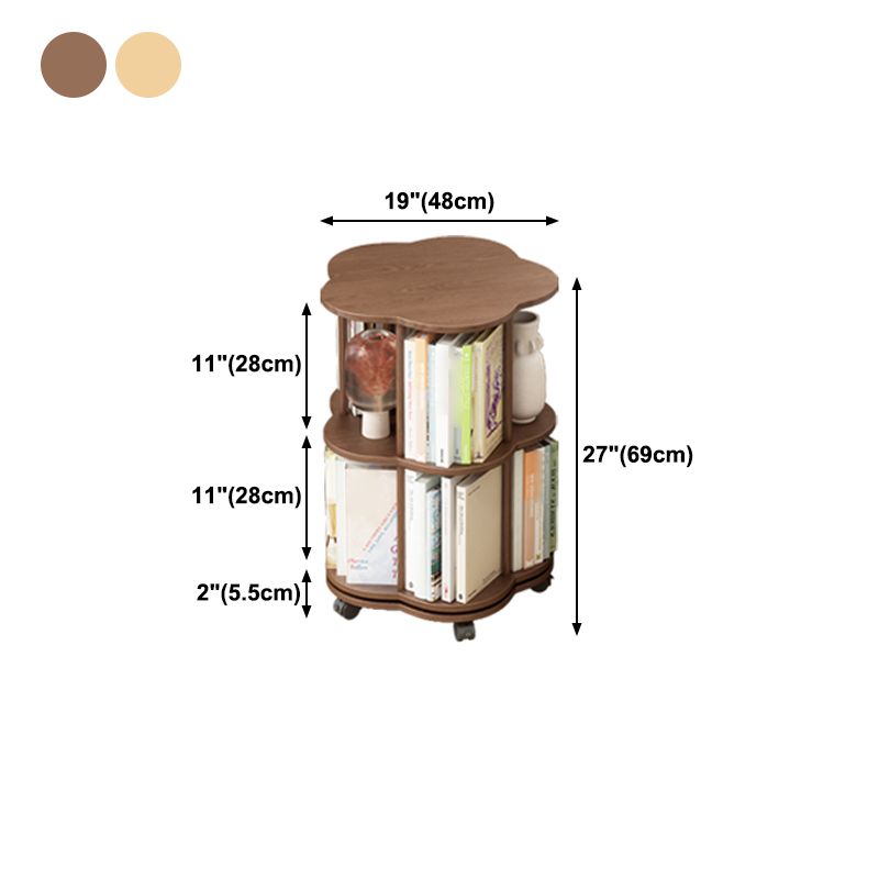 Bidragation de style scandinave avec bibliothèque de roues pour la salle d'étude du bureau à domicile