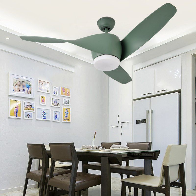 Fan Shape Metal Ceiling Fan Kid Style 1 Light Ceiling Fans Fixtures