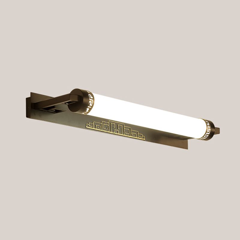 Metal Rectangle Vanity Light Fixtures Modern 1-Light Vanity Lighting