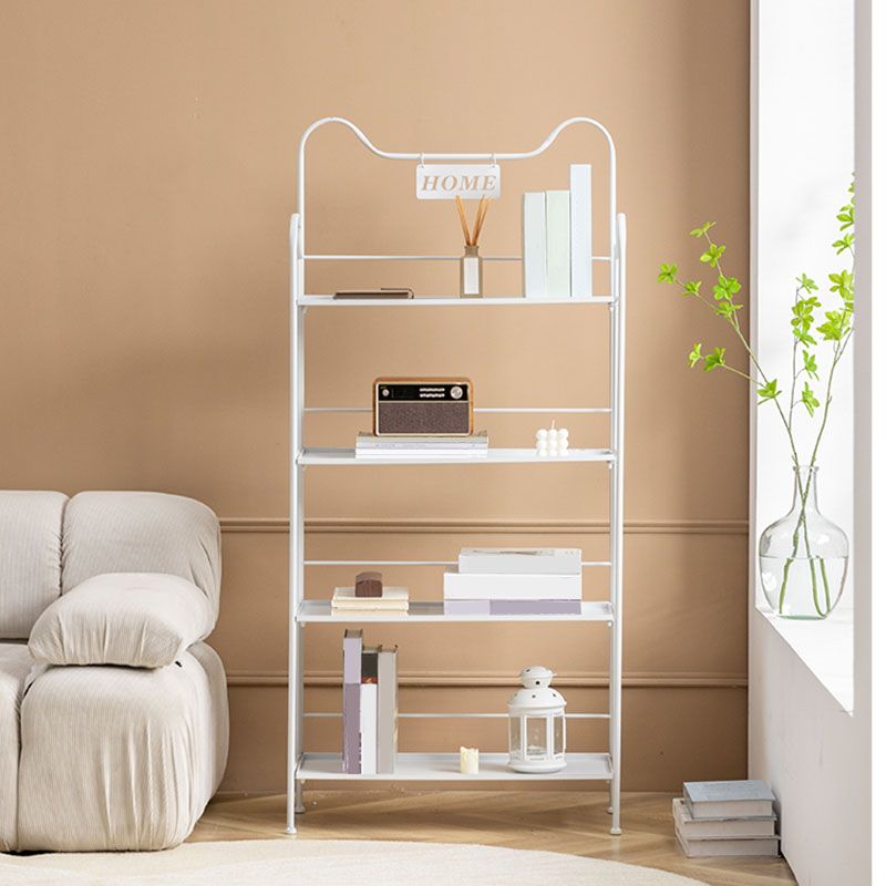 Metal Modern Style Bookcase Open Back Bookshelf for Home Office