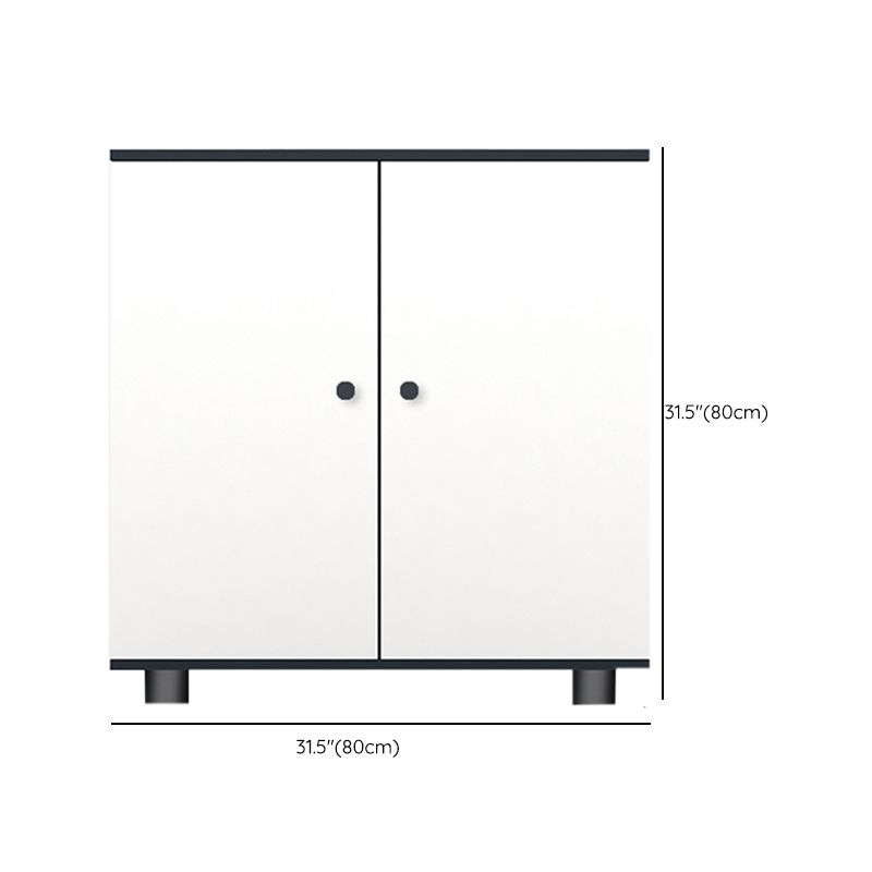 Contemporary File Cabinet Contrast Panel Vertical Filing Cabinet