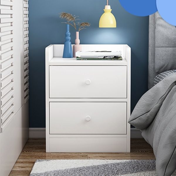 Modern Nightstand 20" Tall Accent Table Nightstand with Drawer