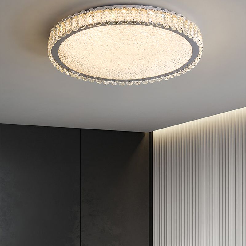 Contemporary Flush Mount Lamp Crystal LED Ceiling Lighting for Bedroom