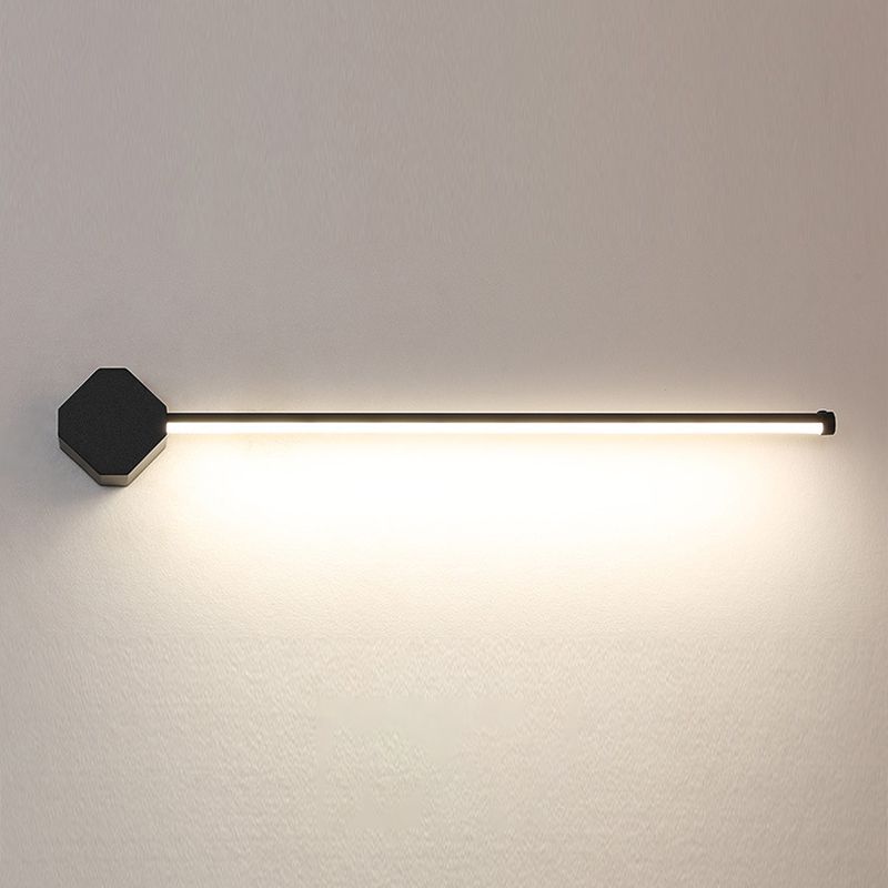 1-Light Linear Murce Sconce Modern Style Metal Applexe Lampe for Shower Room