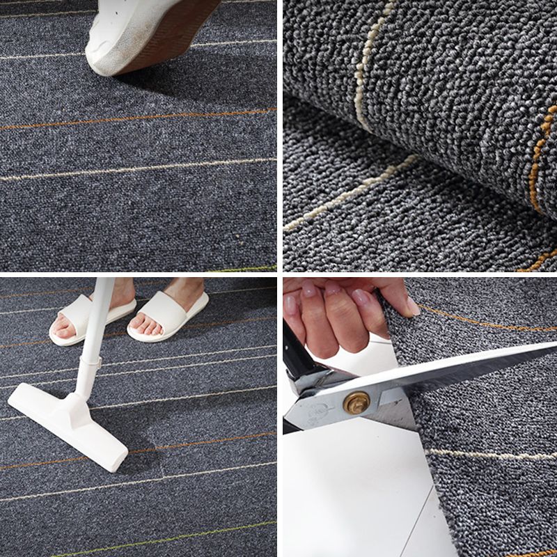 Carpet Tile Non-Skid Fade Resistant Solid Color Self Peel and Stick Carpet Tiles