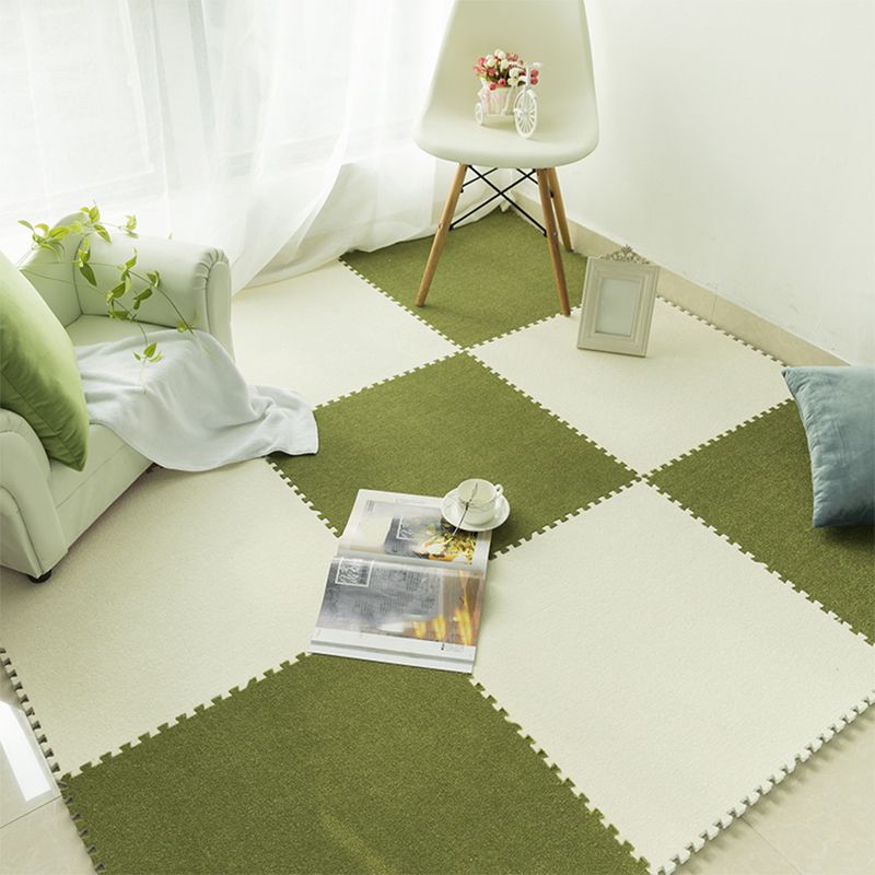 Colorful Level Loop Carpet Tile Non-Skid Interlocking Bedroom Carpet Tiles