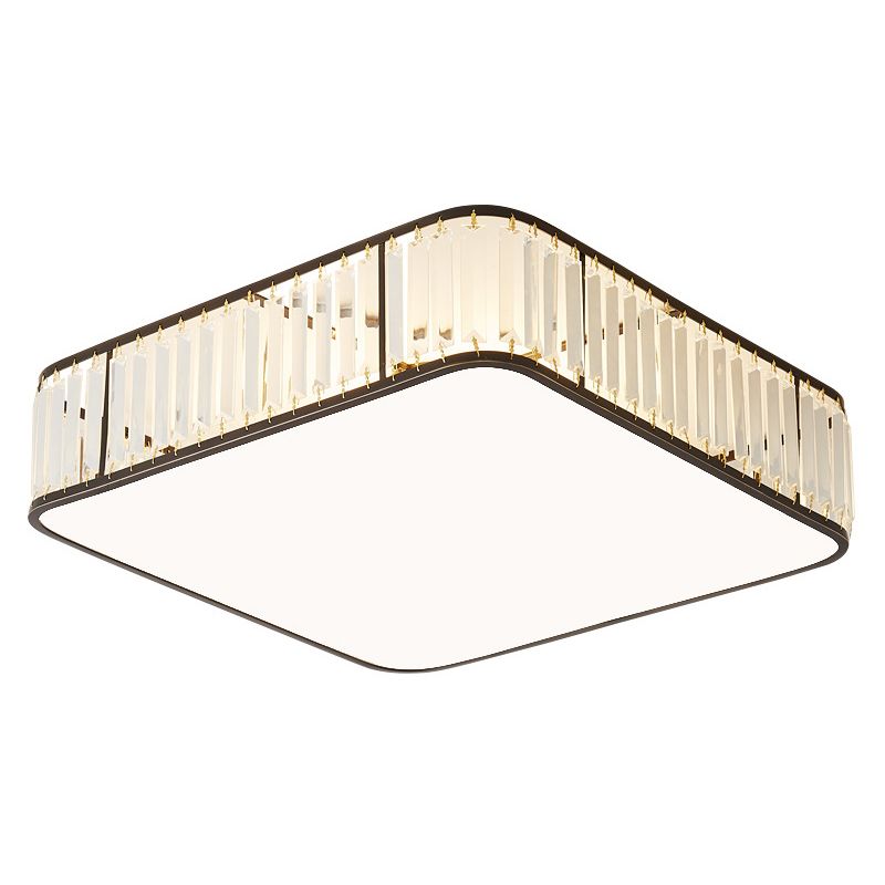 Crystal Geometric Flush Mount Lights Contemporary Style Multi Lights Flush Mount Fixture