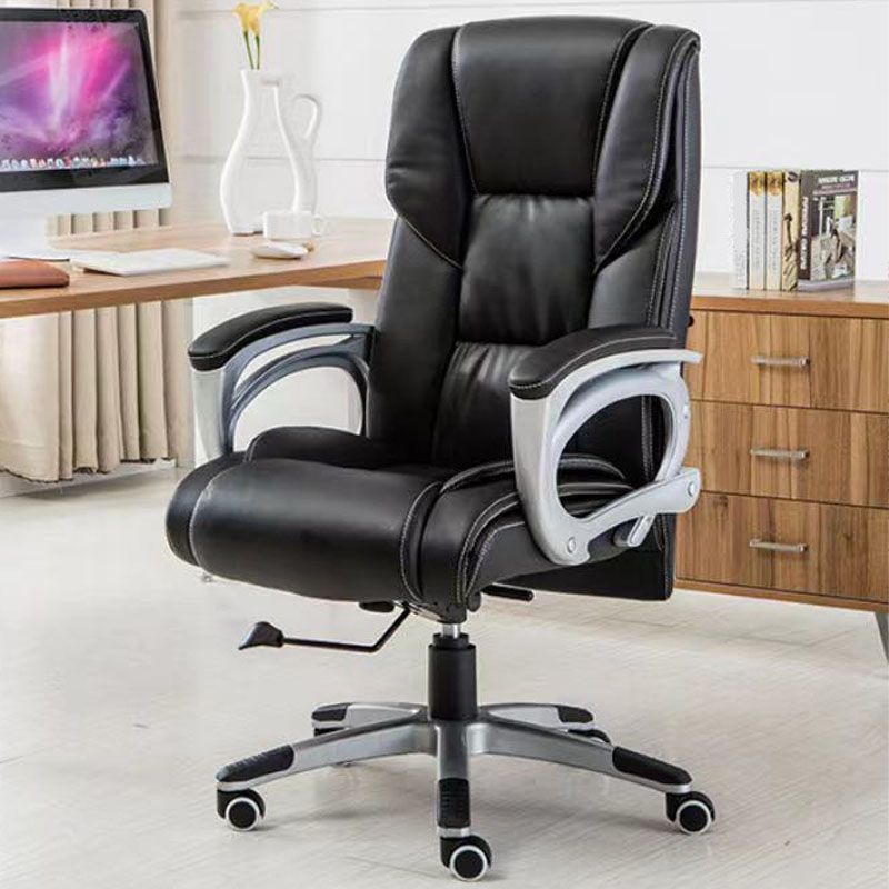 Modern Padded Arms Managers Chair Black Executive Chair for Office