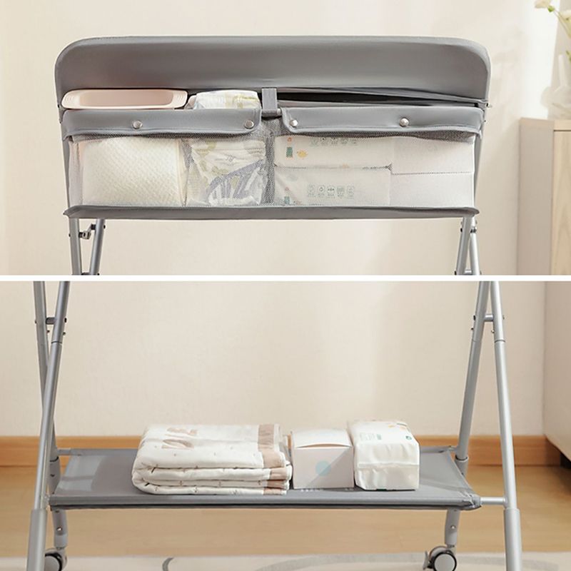 Folding Changing Table Portable Baby Changing Table with Basket