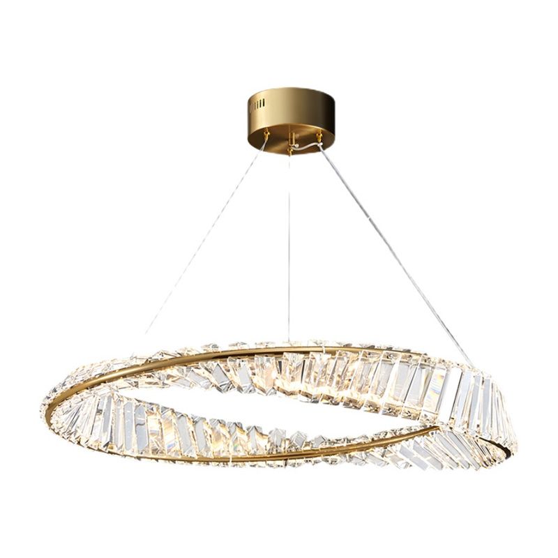 Pendre LED de style luxueux léger Light Crystal Plafond Pendant Light