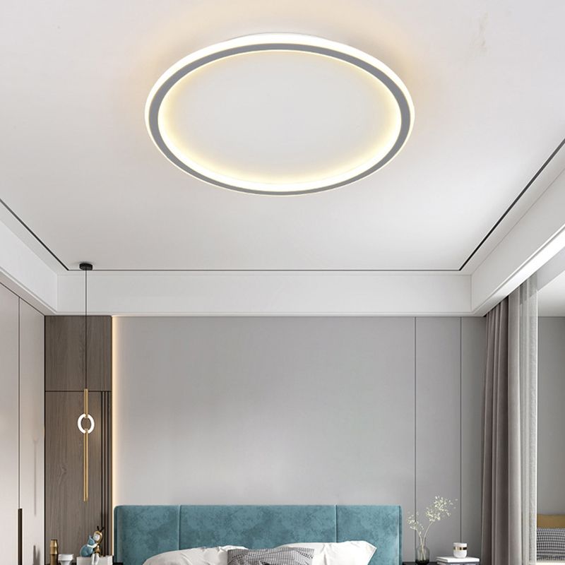 Metal Circular Flush Mount Fixture Modern Flush Light Fixtures