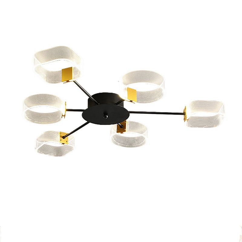 Acrylic Flush Mount Modern Style Flush Mount Lighting for Bedroom