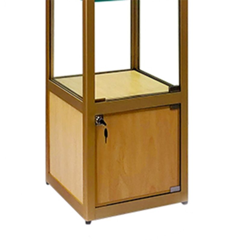 Modern Curio Cabinets Glass Display Cabinet with Locking Doors