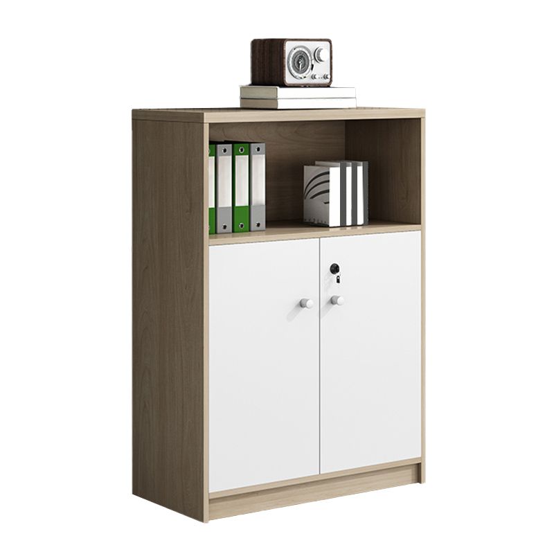 Modern Lateral Filing Cabinet Wood File Cabinet with Lock and Storage