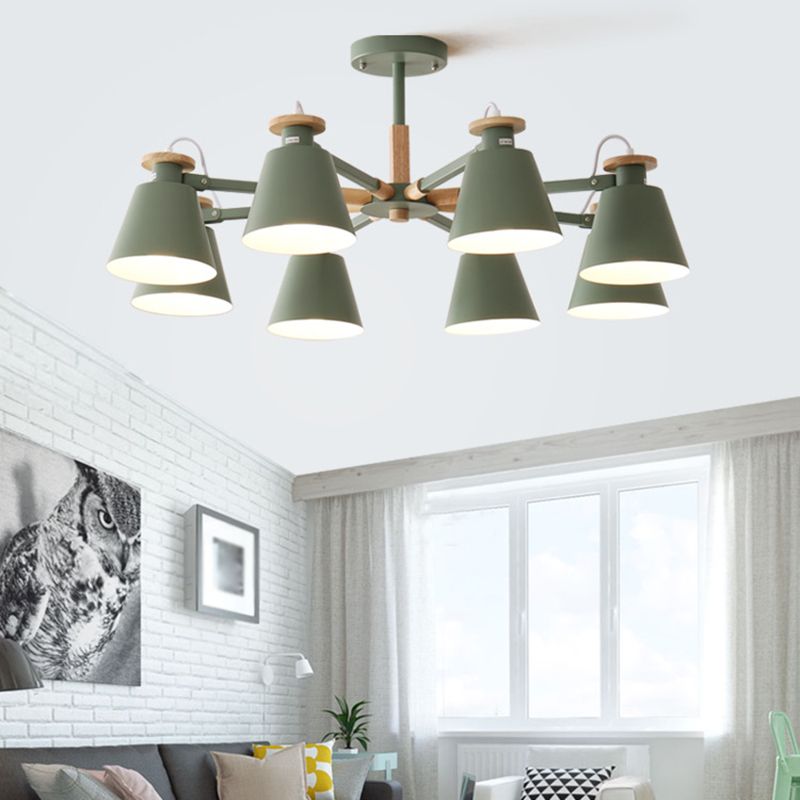 Modern Sputnik Design Flush Mount Ceiling Light Fixtures Metal Flush Mount Ceiling Light for Bedroom and Dining Room