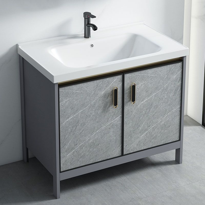 Bathroom Vanity Set Drawers Rectangular Sink Mirror Vanity Sink with Faucet