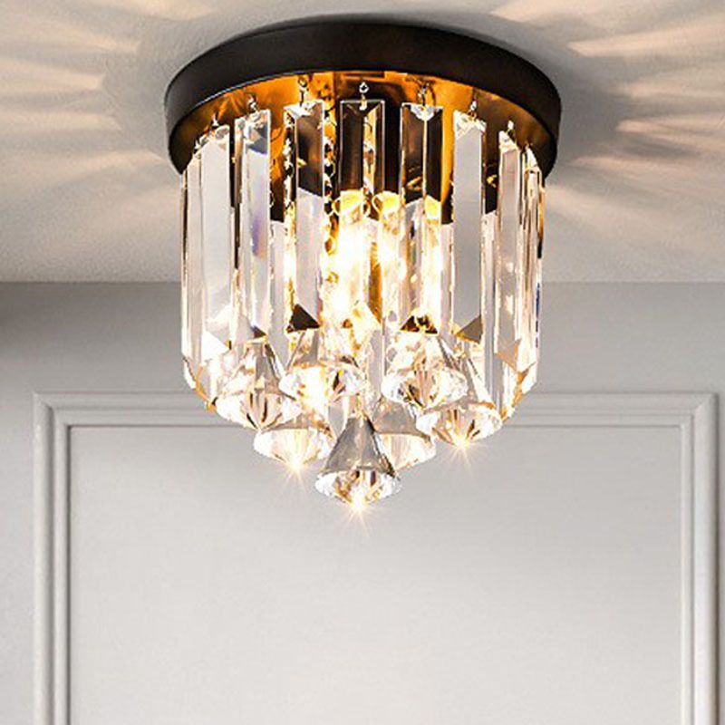 Modern Ceiling Lamp Creative Crystal Shade Flush Mount Light Fixture