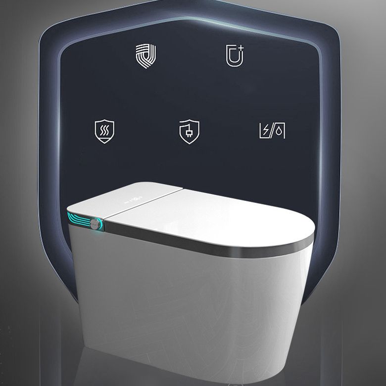 Heated Seat Modern Toilet Concealed Tank One-Piece Flush Toilet with Slow Close Seat