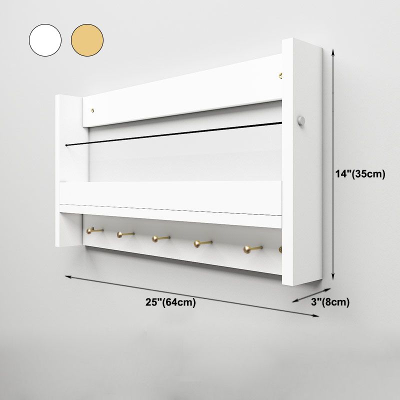 Modern Style Bookcase Wall Mounted Closed Back Bookshelf for Home Office