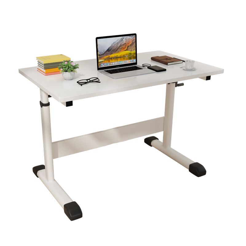 Rectangular Shaped Office Table Wood Writing Desk in White/Black/Natural