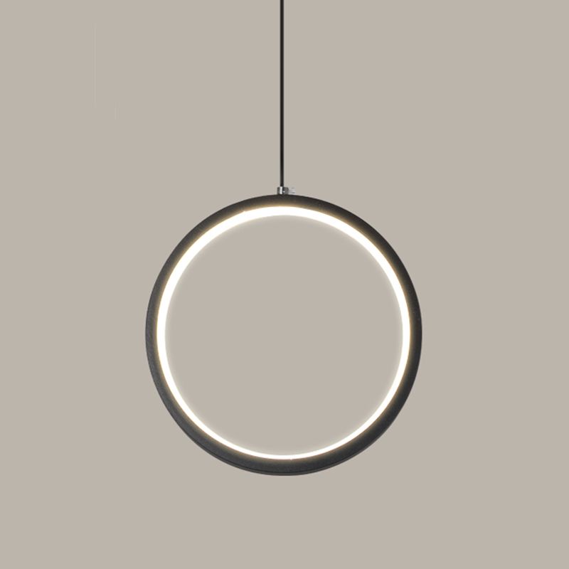 Contemporary Style Linear Shape Pendant Light Metal 1-Light Hanging Light Fixture