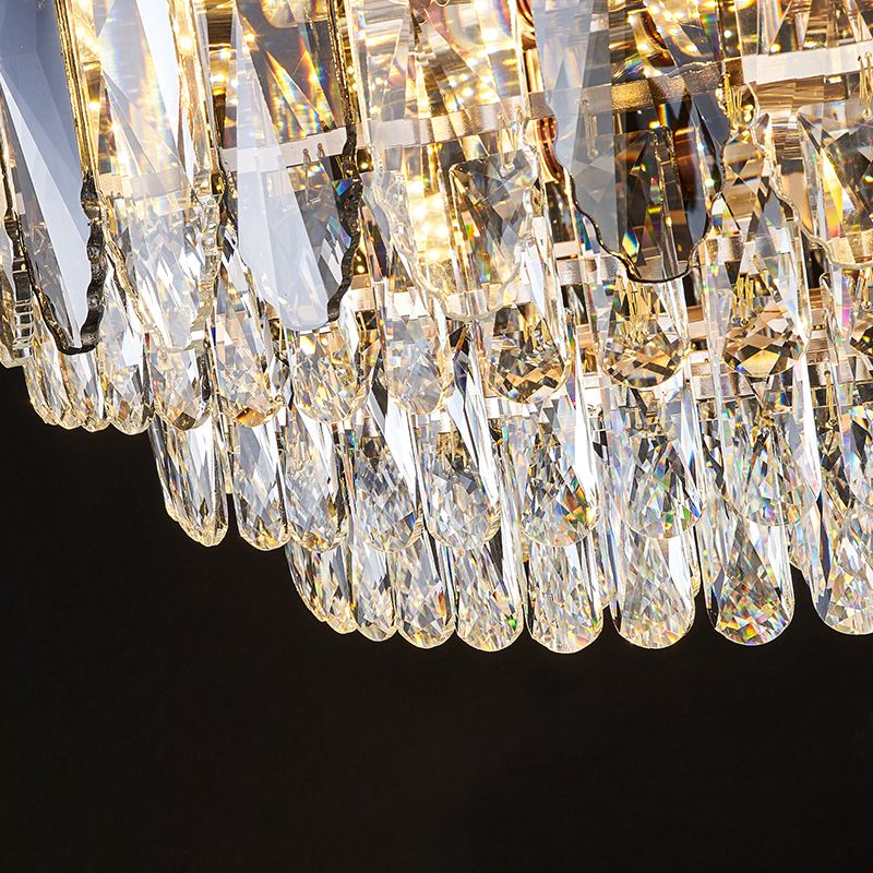 Lustres de lustre orbiculaire lustres en cristal modernes pour le salon