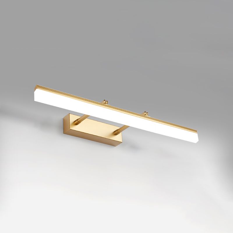 Metallic Bar Eitelkeitlicht zeitgenössische LED -Wandhalterung für Badezimmer