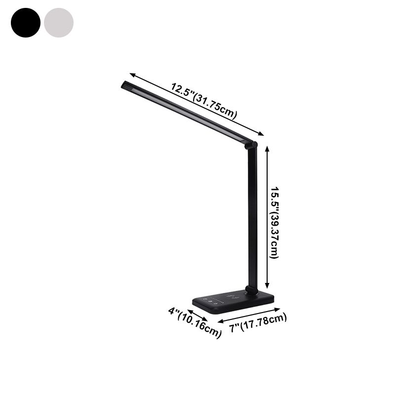 Aluminiumstreifen Tischlampe zeitgenössischer Stil 1 leichte LED -Tischlampe für Schlafzimmer